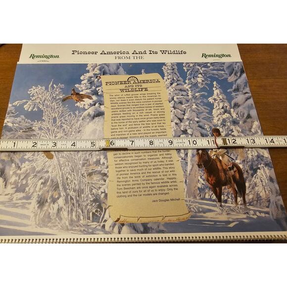 Vintage Remington Dupont Calendar 1990 Hunting and Wildlife Memorabilia - Picture 4 of 5